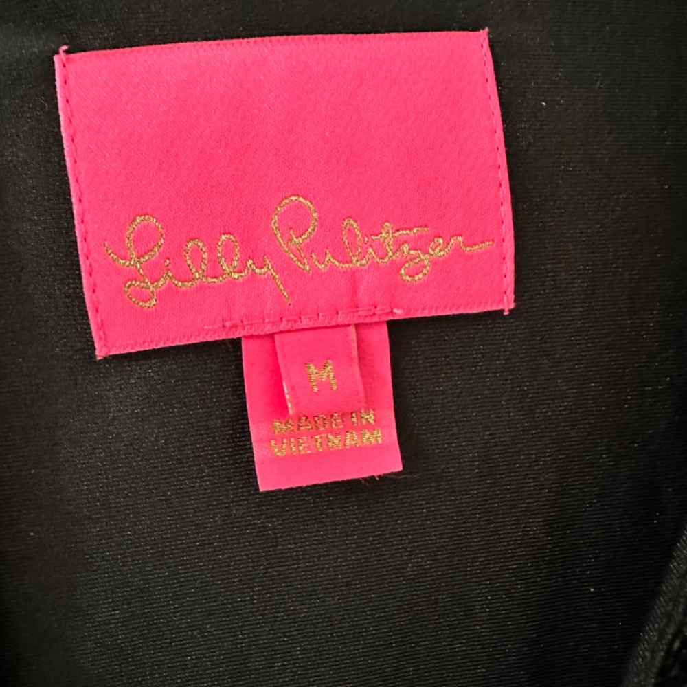 Lilly Pulitzer EUC Leclair Black Sequin Dress, Size Medium - Picture 6 of 8